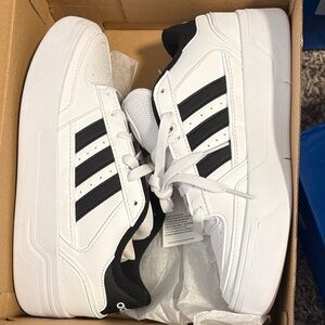 Adidas Classic White and Black Sneakers